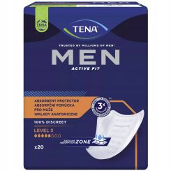 TENA Men Active Fit Level 3 20 szt Wkładki na nietrzymanie moczu