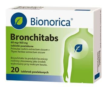 Bronchitabs 60 mg+160 mg tabletki powlekane 20szt