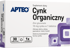 Cynk organiczny APTEO 30 tabletek