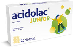 Acidolac Junior Misio-tabletki sm. biała czekolada 20szt. 