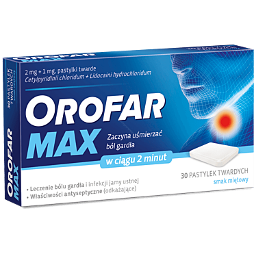 Orofar Max 30 pastylek