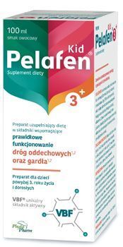 Pelafen Kid 3+, syrop dla dzieci powyżej 3 roku i dorosłych, smak owocowy, 100 ml