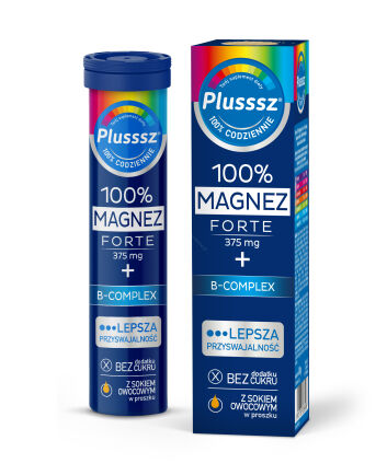Plusssz 100% Multiwitamina + Magnez Forte B-complex 20 tabletek musujących