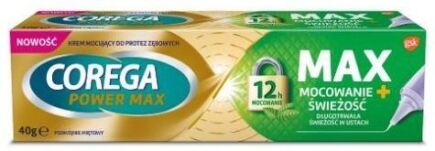 Corega Max Mocowanie + Świeżość Miętowy krem 40g 