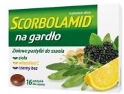 Scorbolamid na gardło 16 pastylek do ssania