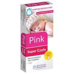 Test ciążowy PINK-TEST płytkowy 1 szt.