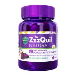 Vicks ZzzQuil Natura Melatonina o smaku owoców leśnych - 30 Żelek