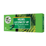 Węgiel leczniczy VP 200mg 20kaps.
