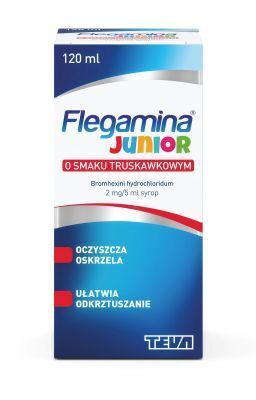 Flegamina Junior truskawkowa syrop 120ml