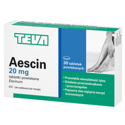 Aescin 20mg 30 tabletek