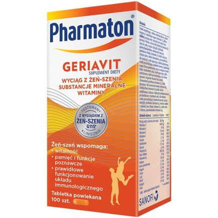 Geriavit Pharmaton 100 tabletek powlekanych