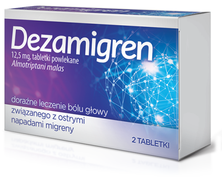Dezamigren 12,5mg 2 tabl lek na migrenę