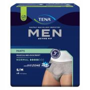 TENA Men Pants Normal Grey S?M 9sztuk Bielizna na nietrzymanie moczu
