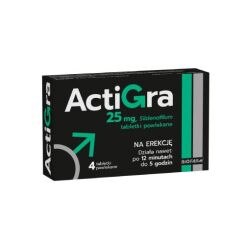 Actigra 25mg 4 tabletki