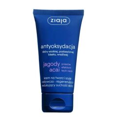 ZIAJA antyoksydacja krem na twarz i szyję odżywczo - regenerujący redukujący suchość skóry - jagody acai 50ml