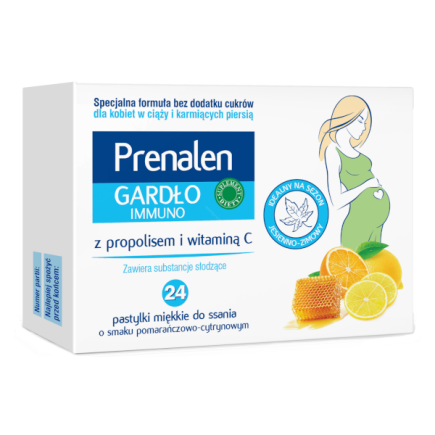 Prenalen Gardło immuno 24 tabletki do ssania