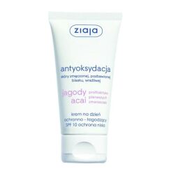 ZIAJA Antyoksydacja krem na dzień ochronno - łagodzący SPF 10 ochrona niska - jagody acai 50ml