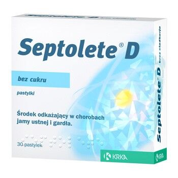 Septolete D bez cukru  30 pastylek