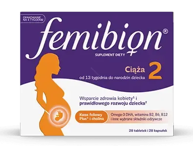 Femibion 2 Ciąża (13-40 tydzień) - 28 tabletek +28 kapsułek