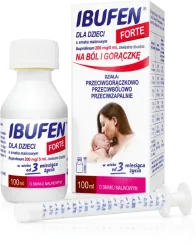 Ibufen dla dzieci FORTE o smaku malinowym, 200 mg/5 ml, zawiesina doustna, 100 ml