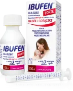 Ibufen dla dzieci FORTE o smaku malinowym, 200 mg/5 ml, zawiesina doustna, 100 ml