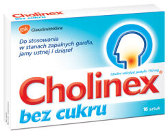 Cholinex b/cukru pastylki 150mg x 16