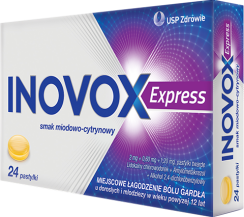 Inovox Express smak miodowo-cytrynowy 24 pastylki dossania