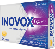 Inovox Express smak miodowo-cytrynowy 24 pastylki do ssania