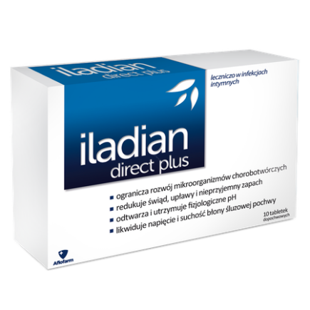 Iladian Direct Plus 10 tabletek dopochwowych
