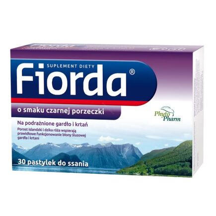 Fiorda pastylki do ssania smak porzeczkowy 30szt. 