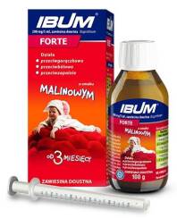 IBUM FORTE Zawiesina o smaku malinowym 200 mg / 5 ml - 100 ml 