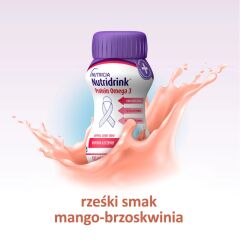 NUTRIDRINK Protein Omega 3  smak mango brzoskwinia 125ml