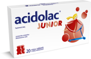 Acidolac Junior MIsio-tabletki o sm. truskawkowym 20szt. 