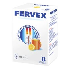 Fervex cytrynowy 8 saszetek.