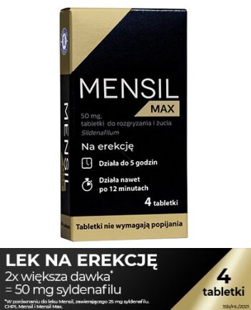 Mensil Max 50mg 4 tabl