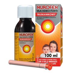 Nurofen dla dzieci Forte smak truskawkowy 100ml, 40mg/ml