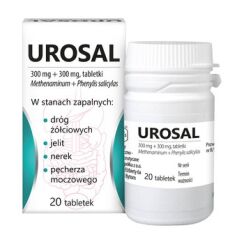 Urosal, 300 mg + 300 mg 20 tabletek