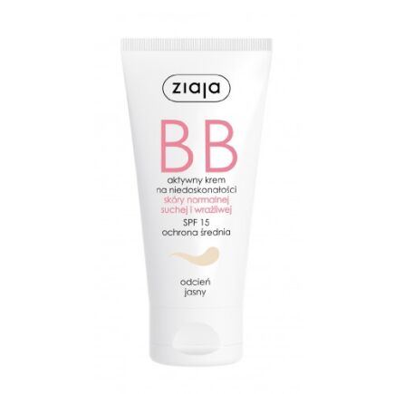 ZIAJA KREM BB DO SKÓRY NORMALNEJ, SUCHEJ I WRAŻLIWEJ ODCIEŃ JASNY 50ml 