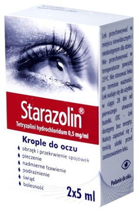 Starazolin 0,5 mg/ml, krople do oczu, 10 ml (2x5ml)