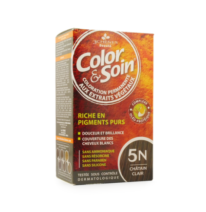 Color & Soin 5N Jasny kasztan Farba do włosów