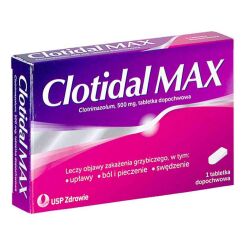 Clotidal MAX, 500 mg, 1 tabletka dopochwowa