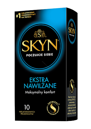 SKYN Ekstra Nawilżane 10 szt. - prezerwatywy nielateksowe