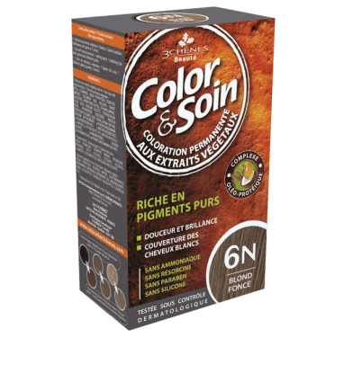 Color & Soin 6N Ciemny blond Farba do włosów