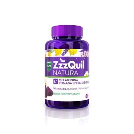 Vicks ZzzQuil Natura Melatonina o smaku owoców leśnych - 60 Żelek