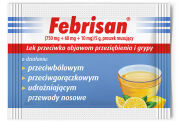 Febrisan cytrynowy 12 saszetek.