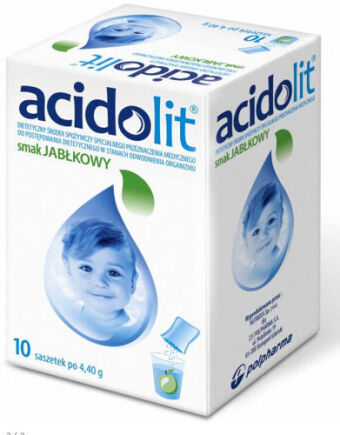 Acidolit sm. jabłkowy 10 sasz. 