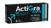 Actigra forte 50mg 2 tabletki