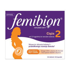 Femibion 2 Ciąża (13-40 tydzień) - 54 tabletek +54 kapsułek