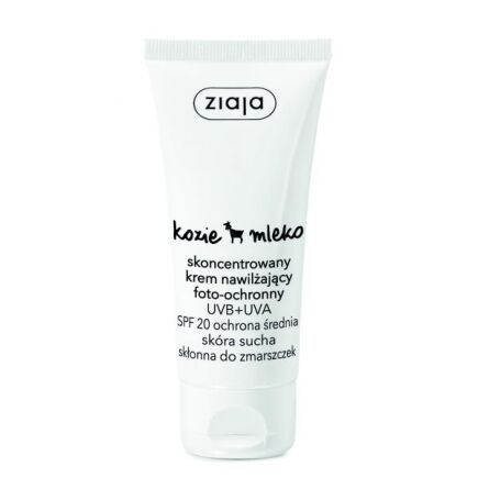 ZIAJA KOZIE MLEKO SKONCENTROWANY KREM NAWILŻAJĄCY FOTO-OCHRONNY 50ml