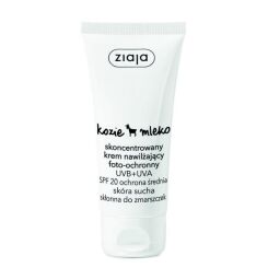 ZIAJA KOZIE MLEKO SKONCENTROWANY KREM NAWILŻAJĄCY FOTO-OCHRONNY 50ml